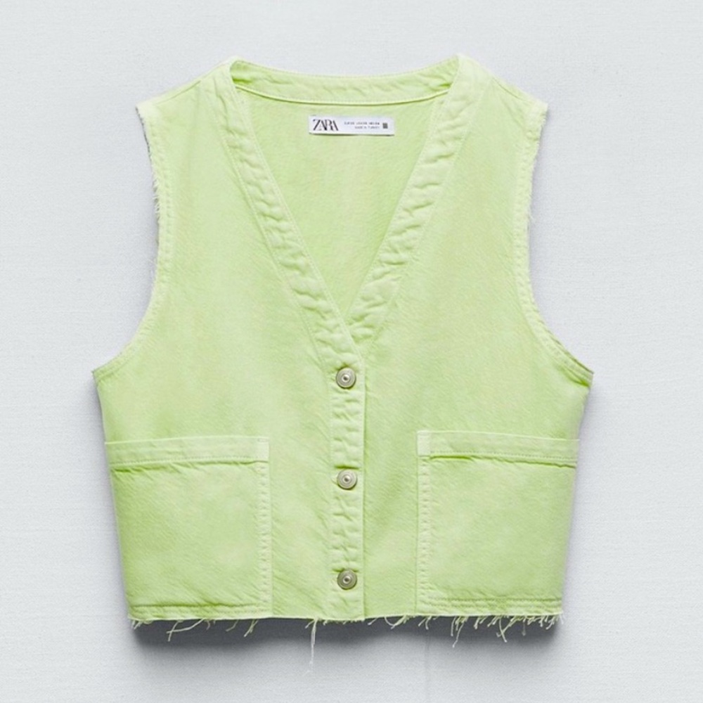Zara cropped vest
